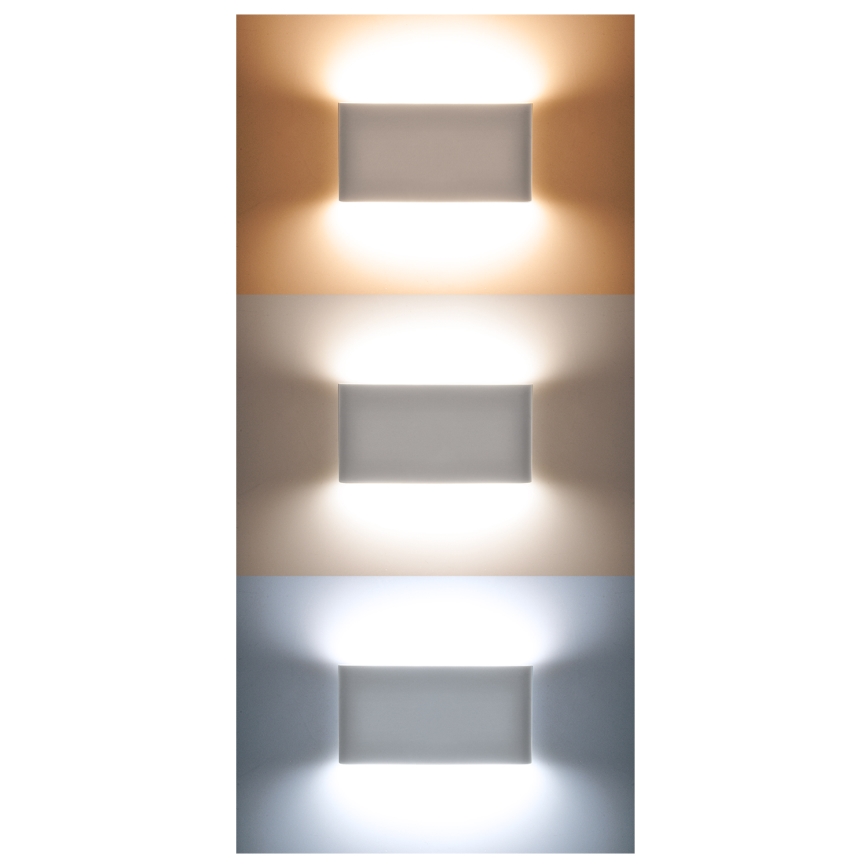 LED Venkovní nástěnné svítidlo MODENA LED/12W/230V 3000/4000/6000K IP54 černá