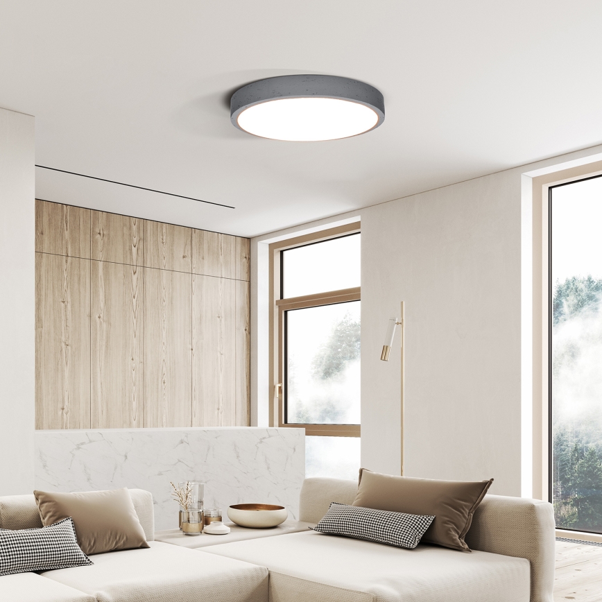 LED Stmívatelné stropní svítidlo GREY LED/60W/230V 3000-6500K šedá pr. 49 cm + dálkové ovládání