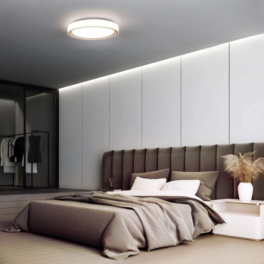 LED RGB Stmívatelné stropní svítidlo FLOCO LED/30W/230V 3000-6500K + RGB/6W pr. 40cm + dálkové ovládání