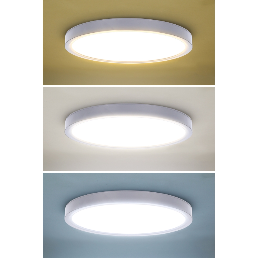 LED Stmívatelné stropní svítidlo ESTELA LED/36W/230V pr.30 cm bílá + dálkové ovládání