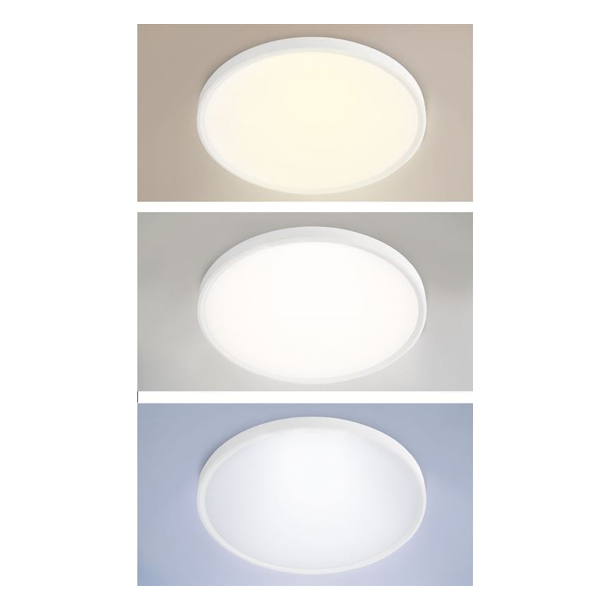 LED Stmívatelné stropní přisazené závěsné svítidlo LED/40W/230V 3000-6500K + dálkové ovládání