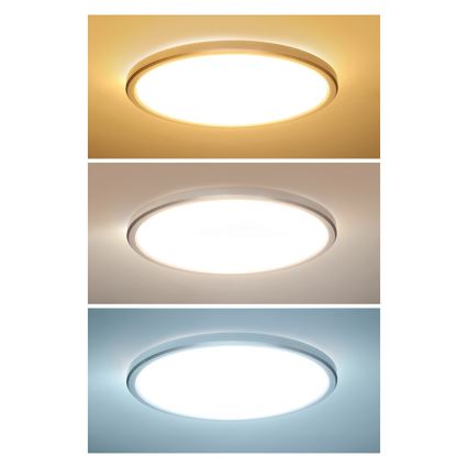 LED Koupelnové stropní svítidlo ACATE LED/18W/230V 3000/4000/6000K pr. 22 cm IP54