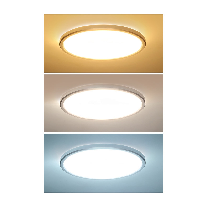 LED Koupelnové stropní svítidlo ACATE LED/18W/230V 3000/4000/6000K pr. 22 cm IP54