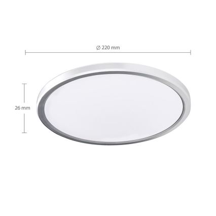 LED Koupelnové stropní svítidlo ACATE LED/18W/230V 3000/4000/6000K pr. 22 cm IP54