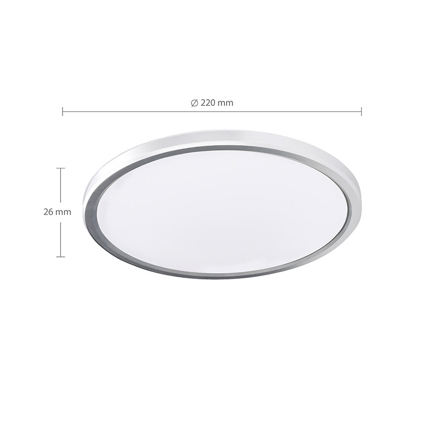 LED Koupelnové stropní svítidlo ACATE LED/18W/230V 3000/4000/6000K pr. 22 cm IP54
