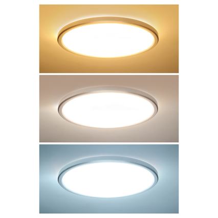 LED Koupelnové stropní svítidlo ACATE LED/24W/230V 3000/4000/6000K pr. 29,3 cm IP54