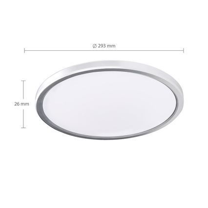 LED Koupelnové stropní svítidlo ACATE LED/24W/230V 3000/4000/6000K pr. 29,3 cm IP54