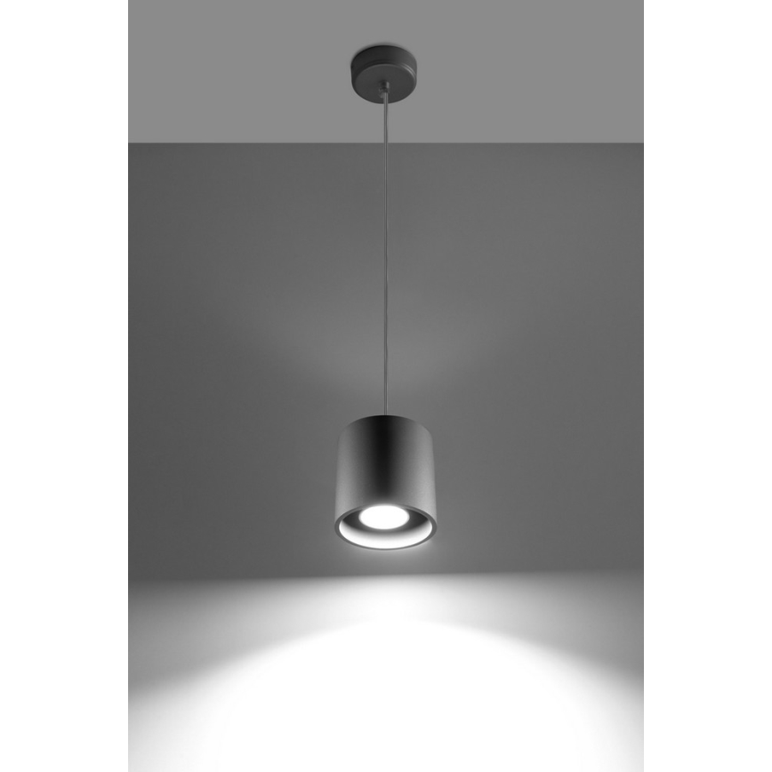 Lustr na lanku ORBIS 1 1xGU10/40W/230V šedá