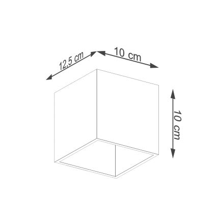 Nástěnné bodové svítidlo QUAD 1 1xG9/8W/230V černá