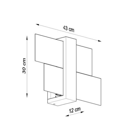 Nástěnné svítidlo FENIKS 1 1xE27/60W/230V bříza/buk