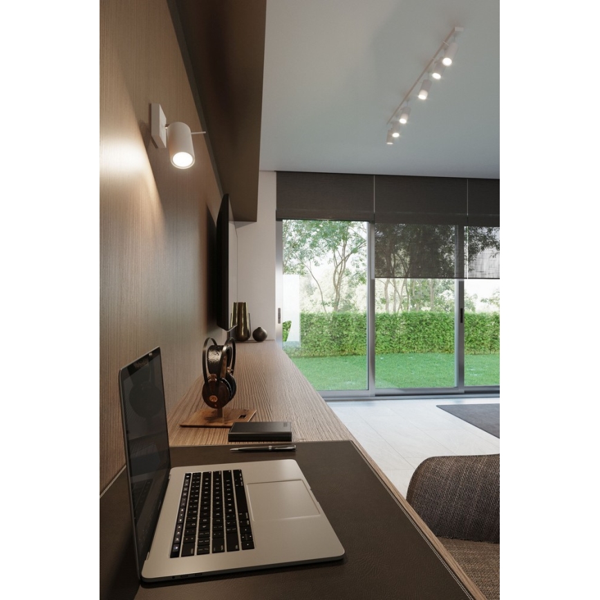Sollux SL.0087 - Nástěnné svítidlo RING 1xGU10/40W/230V bílá