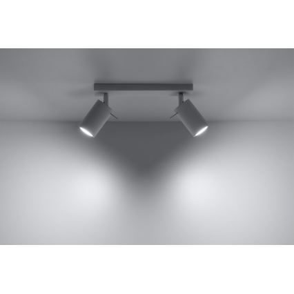 Bodové svítidlo RING 2 2xGU10/10W/230V bílá