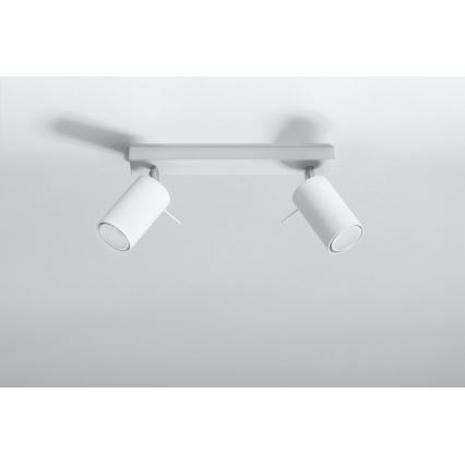Bodové svítidlo RING 2 2xGU10/10W/230V bílá