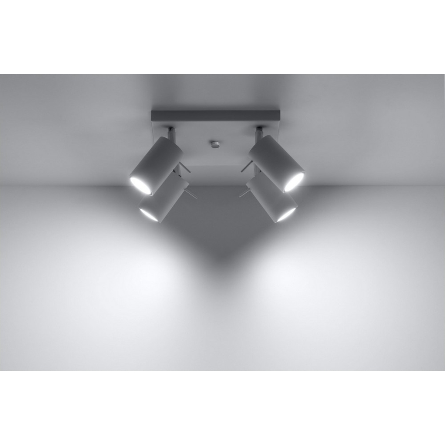 Bodové svítidlo RING 4 4xGU10/10W/230V bílá