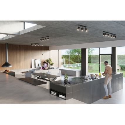 Sollux SL.0099 - Nástěnné bodové svítidlo MERIDA 1xGU10/40W/230V černá