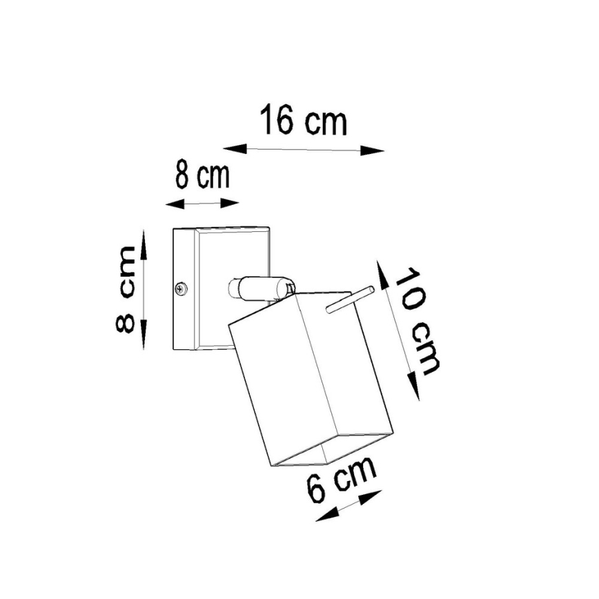 Nástěnné bodové svítidlo MERIDA 1xGU10/40W/230V černá