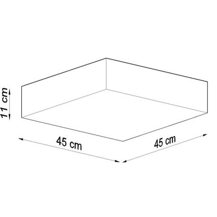 Stropní svítidlo HORUS 45 3xE27/60W/230V černá