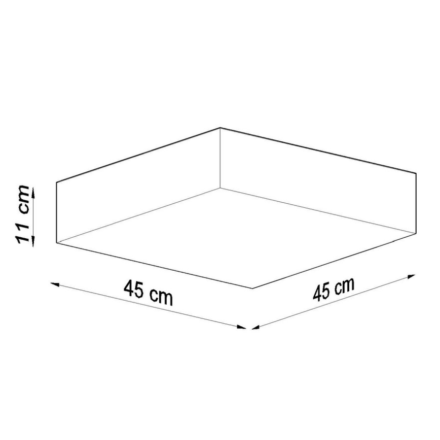 Stropní svítidlo HORUS 45 3xE27/60W/230V bílá