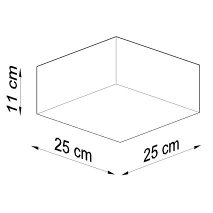 Nástěnné svítidlo HORUS 1xE27/60W/230V šedá