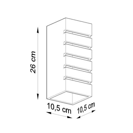 Nástěnné svítidlo SAMIR 1xE27/60W/230V bílá