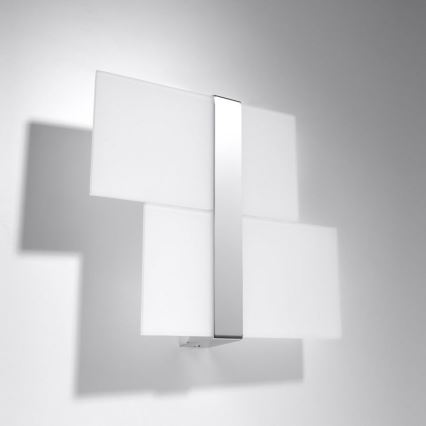 Nástěnné svítidlo MASSIMO 2xG9/40W/230V bílá/lesklý chrom