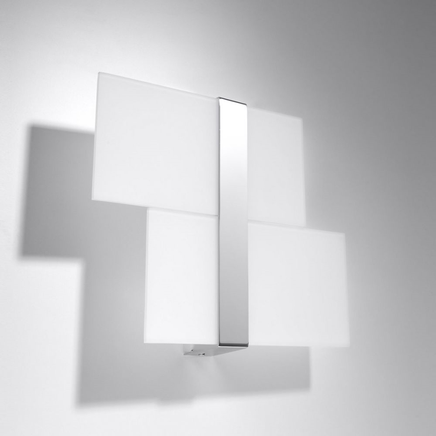 Nástěnné svítidlo MASSIMO 2xG9/40W/230V bílá/lesklý chrom