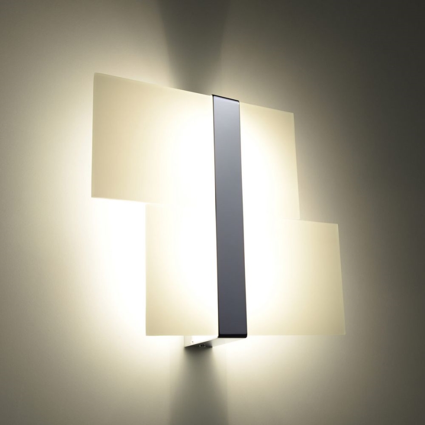 Nástěnné svítidlo MASSIMO 2xG9/40W/230V bílá/lesklý chrom