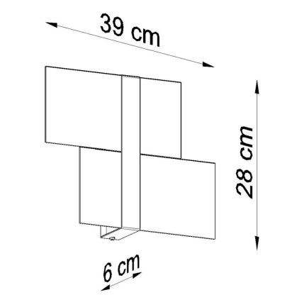 Nástěnné svítidlo MASSIMO 2xG9/40W/230V bílá/lesklý chrom