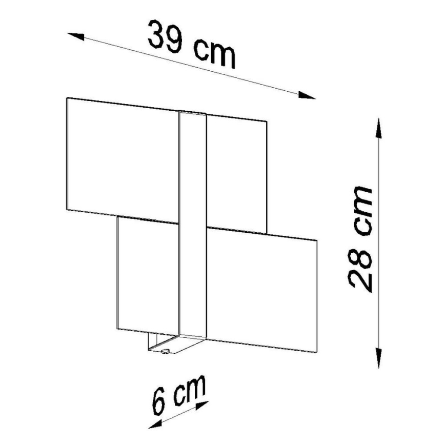 Nástěnné svítidlo MASSIMO 2xG9/40W/230V bílá/lesklý chrom