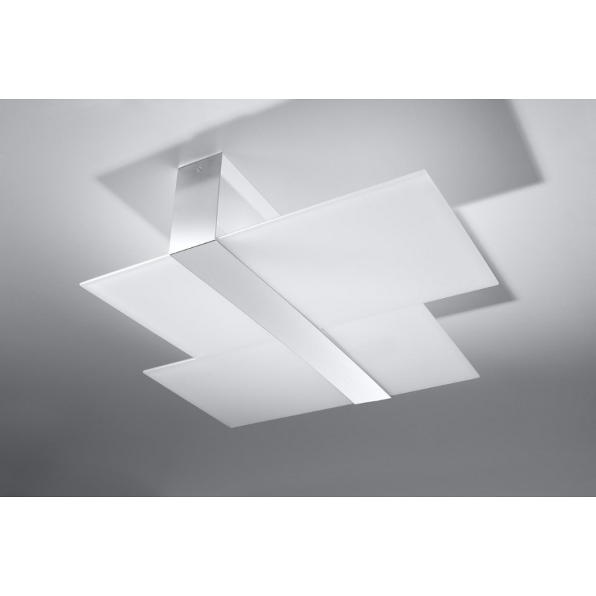Stropní svítidlo MASSIMO 2xE27/60W/230V bílá/lesklý chrom