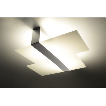 Stropní svítidlo MASSIMO 2xE27/60W/230V bílá/lesklý chrom