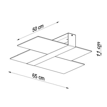 Stropní svítidlo MASSIMO 2xE27/60W/230V bílá/chrom