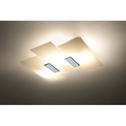 Stropní svítidlo FABIANO 3xE27/60W/230V bílá/lesklý chrom
