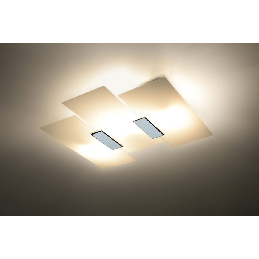 Stropní svítidlo FABIANO 3xE27/60W/230V bílá/lesklý chrom