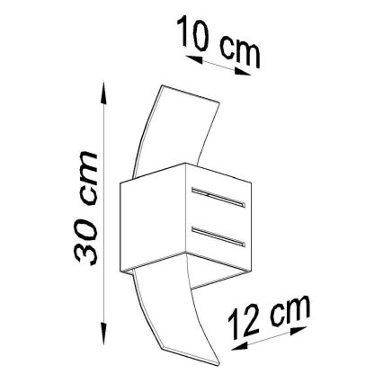 Nástěnné svítidlo LORETO 1xG9/40W/230V černá