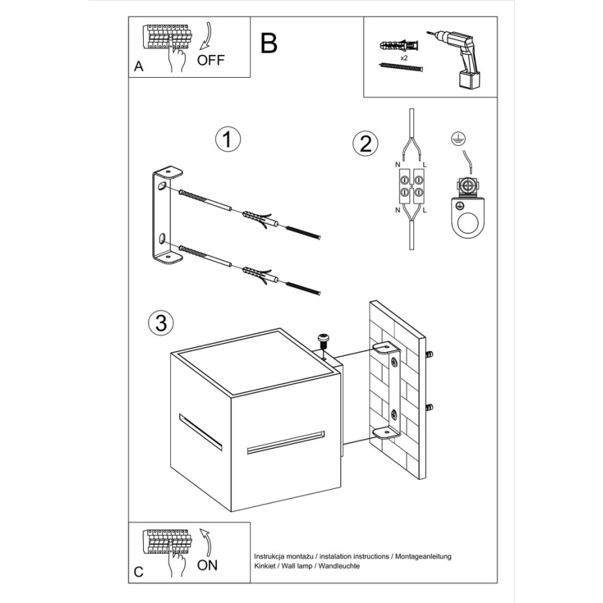 Nástěnné svítidlo LOBO 1xG9/40W/230V černá
