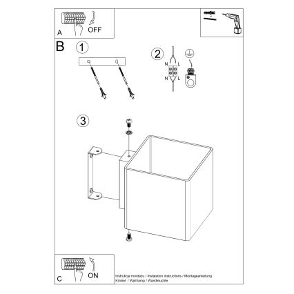 Nástěnné bodové svítidlo RICO 1xG9/40W/230V sklo/bílá