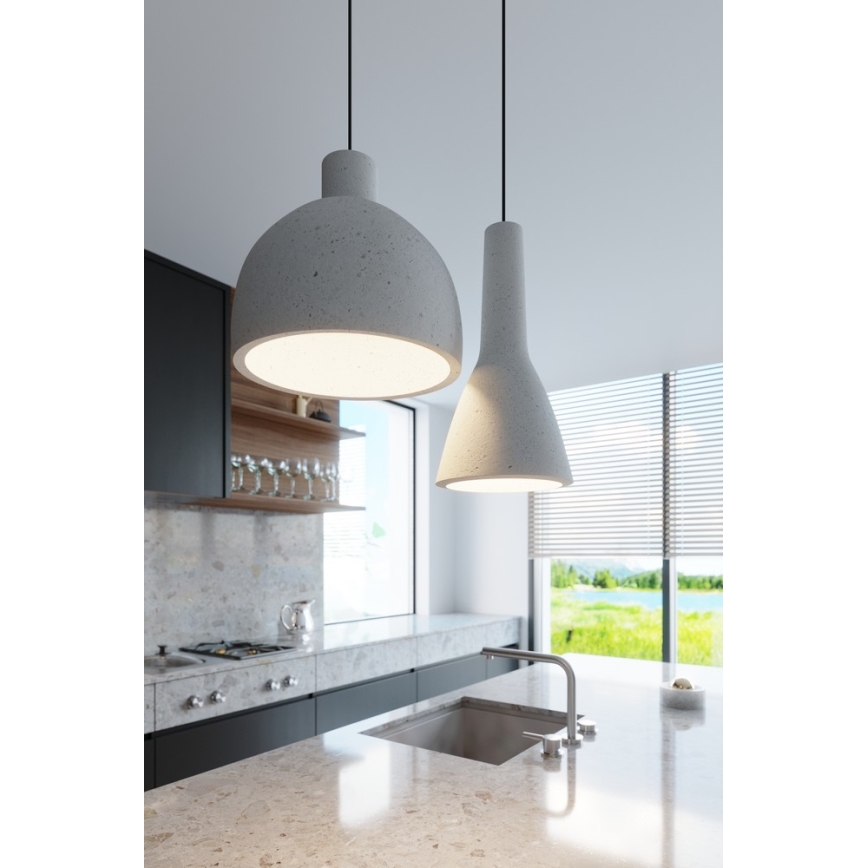 Lustr na lanku EMPOLI 1xE27/15W/230V beton