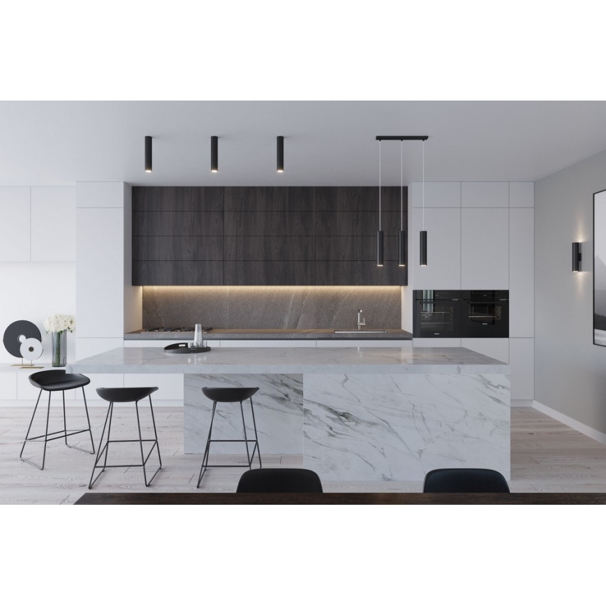 Sollux SL.0329 - Lustr na lanku LAGOS 3 3xGU10/40W/230V černá