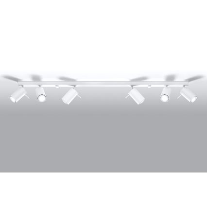 Bodové svítidlo RING 6L 6xGU10/10W/230V bílá