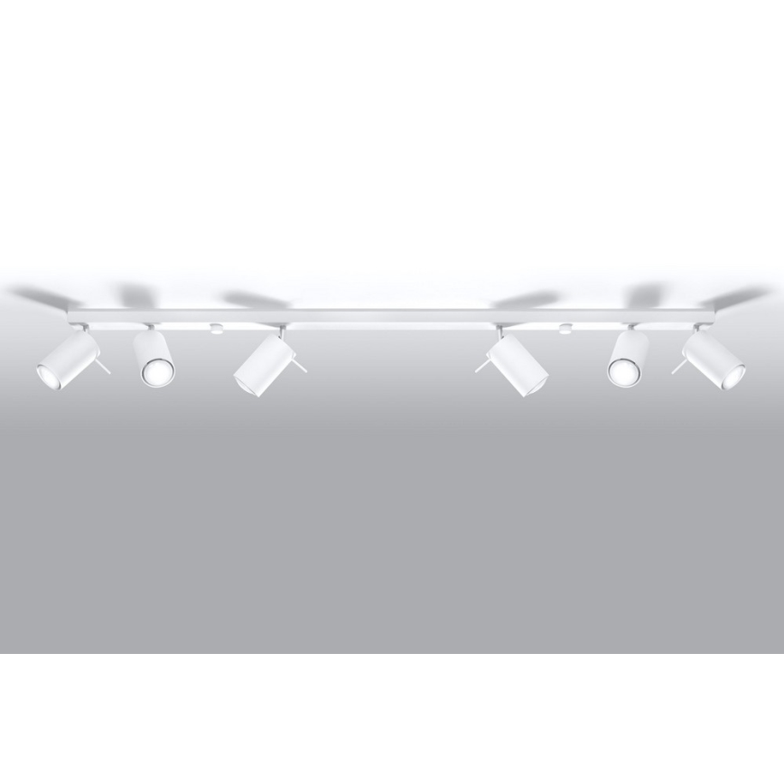 Bodové svítidlo RING 6L 6xGU10/10W/230V bílá