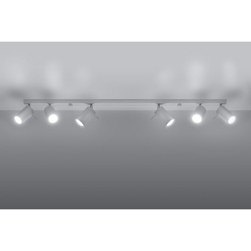 Bodové svítidlo RING 6L 6xGU10/10W/230V bílá