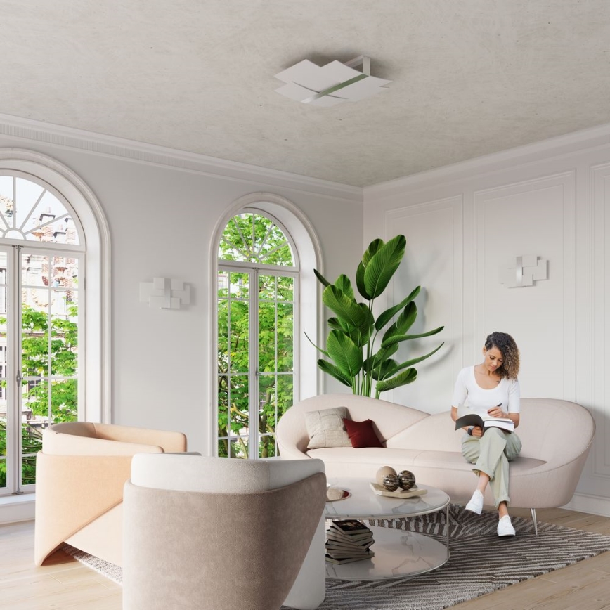 Sollux SL.0350 - Nástěnné svítidlo CELIA 2xG9/40W/230V chrom/bílá