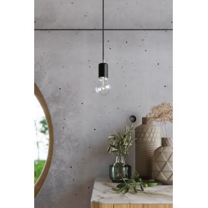 Nástěnné svítidlo EDISON 1xE27/60W/230V černá