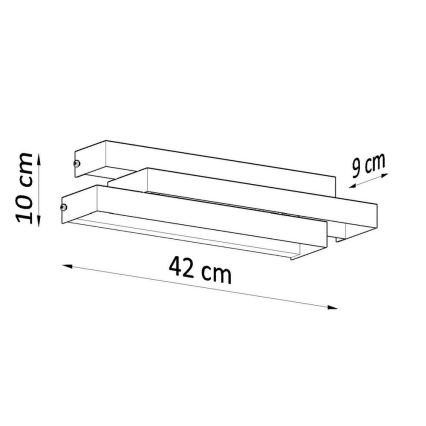 Nástěnné svítidlo FROST 2xG9/40W/230V