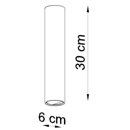 Bodové svítidlo LAGOS 1xGU10/10W/230V 30 cm bílá