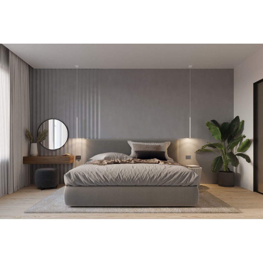 Lustr na lanku PASTELO 3xG9/8W/230V bílá