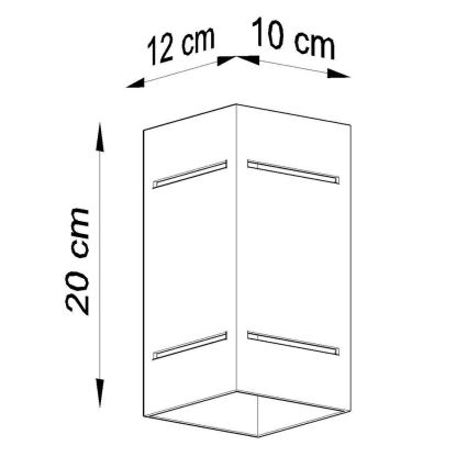 Nástěnné svítidlo BLOCCO 1xG9/40W/230V