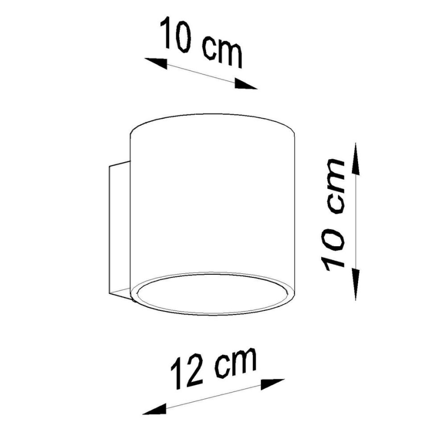 Nástěnné bodové svítidlo ORBIS 1xG9/40W/230V beton
