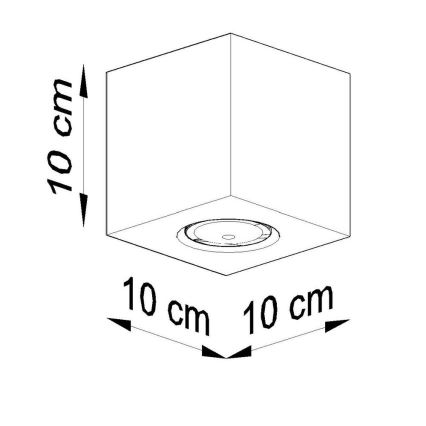 Bodové svítidlo QUAD 1xGU10/10W/230V beton